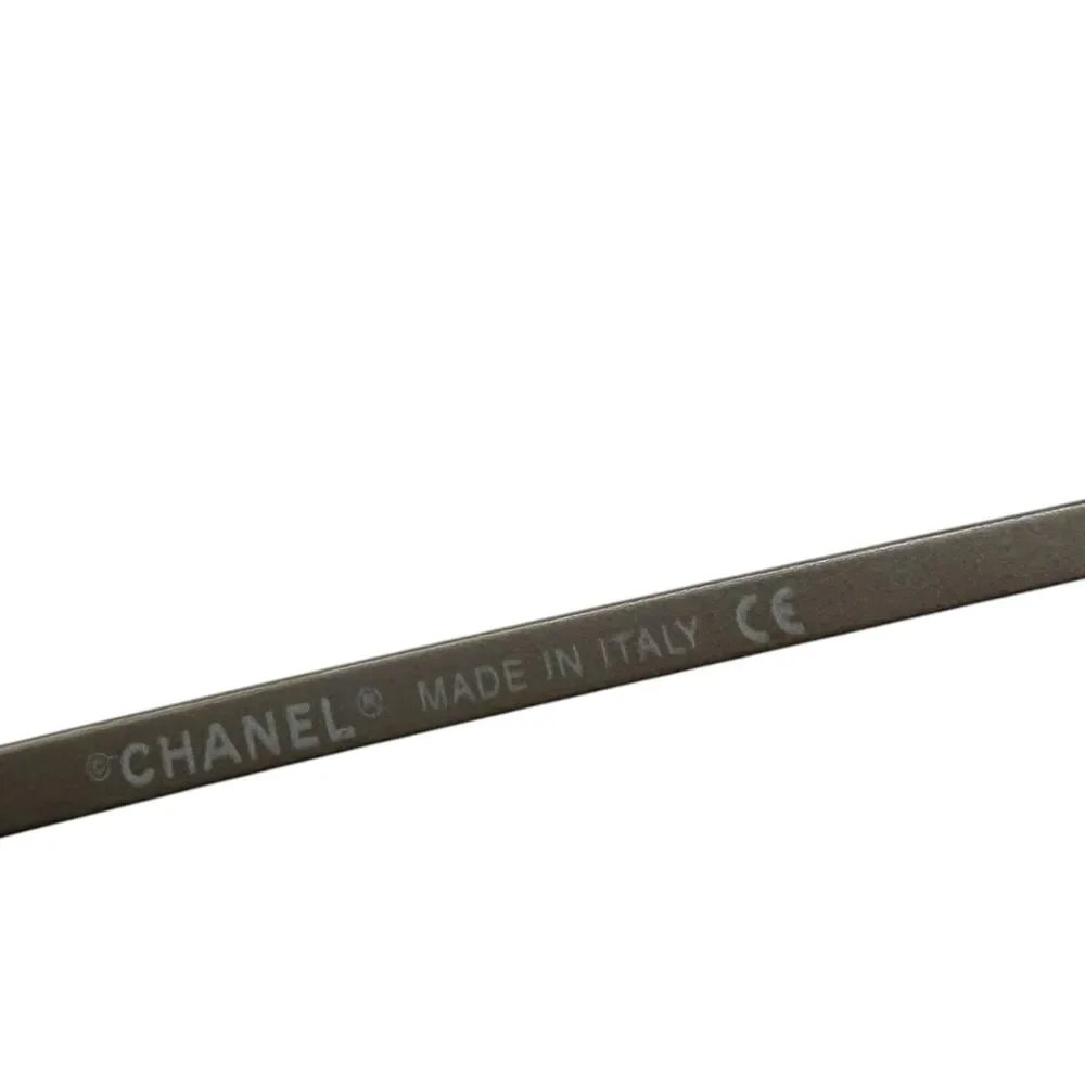 Chanel Blue & Silver Rimless Oval 4003 Sunglasses w/ Case